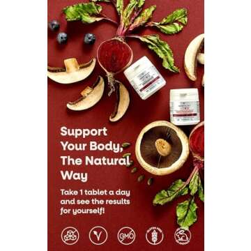 VEGETOLOGY Vitamin B12 Supplements – Vegan B12 Vitamins for Energy Support – VIT B12 Vitamin Supplements for All Ages – Vitamin B12 1000 Mcg (60 Tabs)