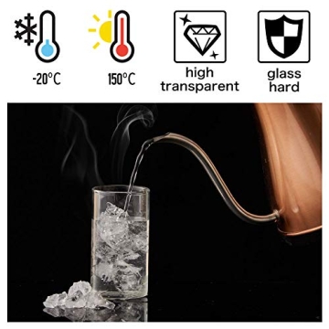 EZOWare 7oz Clear Glass Jars - Airtight Food Storage