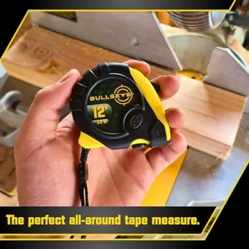 Compact Bullseye Tape Measure 12 Foot 3-Pack