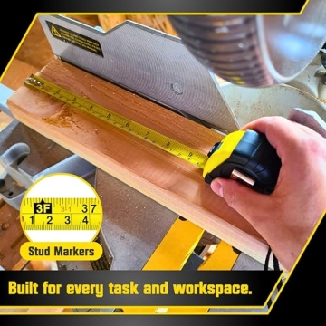 Compact Bullseye Tape Measure 12 Foot 3-Pack