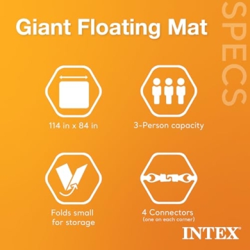 Intex Giant Inflatable Floating Pool Platform Pad for 3