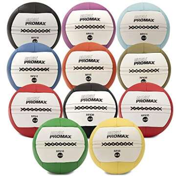 Champion Sports RPX14 Rhino Promax Slam Balls, 14 lb, Soft Shell with Non-Slip Grip, Medicine Wall Exercise Ball for Weightlifting, Plyometrics, Cross Training, & Home Gym Fitness