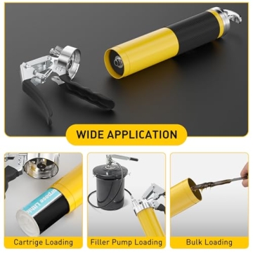 Grease Gun Kit - 14 Oz, 8000 PSI Pistol Grip Tool