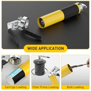 Grease Gun Kit - 14 Oz, 8000 PSI Pistol Grip Tool