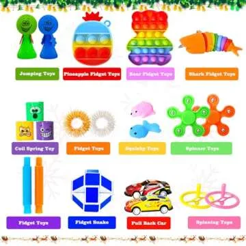 Fidget Advent Calendar 2024 for Kids Adults, Christmas Countdown Calendar with Fun Sensory Fidget To...