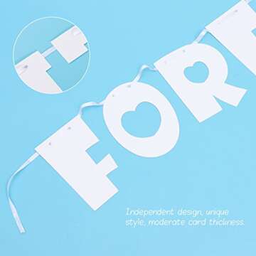 UNOMOR Wedding Banner for Engagement & Valentine Decor