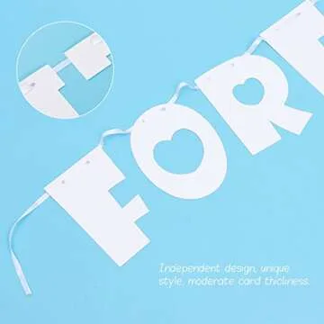 UNOMOR Wedding Banner for Engagement & Valentine Decor