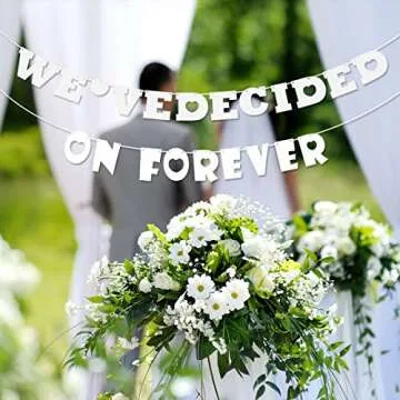 UNOMOR Wedding Banner for Engagement & Valentine Decor