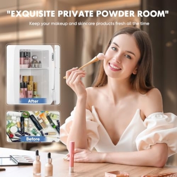 Sweetcrispy Mini Fridge for Skincare and Snacks