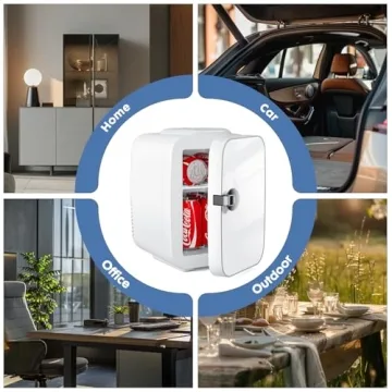 Sweetcrispy Mini Fridge for Skincare and Snacks