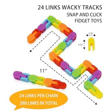 Ganowo Wacky Tracks 24 Pack Fidget Toys for All Ages