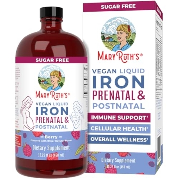MaryRuth Organics Liquid Iron Prenatal & Postnatal Supplement