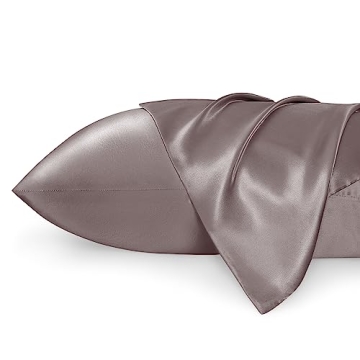 Bedsure Satin Pillowcase Set for Hair & Skin - Dusty Rose