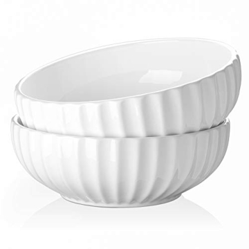DOWAN 9.75" Ceramic Serving Bowls for Entertaining