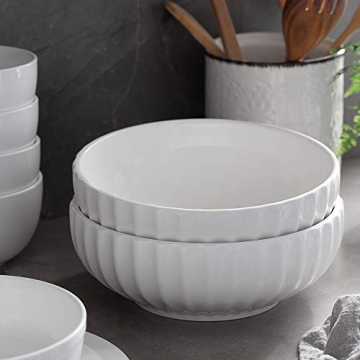 DOWAN 9.75" Ceramic Serving Bowls for Entertaining