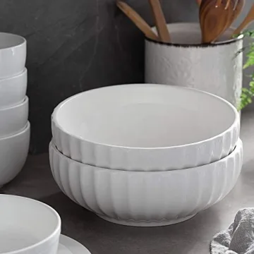 DOWAN 9.75" Ceramic Serving Bowls for Entertaining