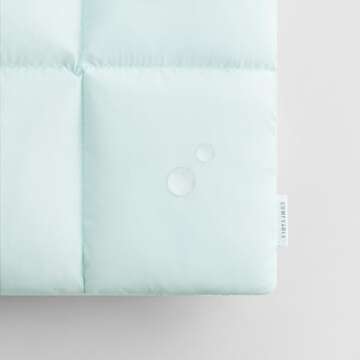 Comfyable Puffy Laptop Sleeve 13 Inch 14 Inch, Quilted Puffer Laptop Carrying Case, Pillow Case Compatible for MacBook Air M3 2024 M2 M1, MacBook Pro M4 Pro/Max, 13 in 14 in Cover, Ice Blue