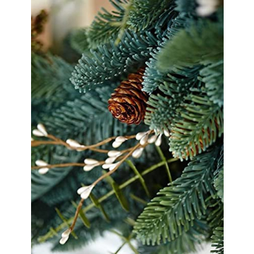 Balsam Hill Holiday Mountain Meadow Artificial Wreath, 26in