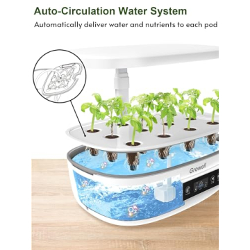 Growell Hydroponics Growing System 12 Pods - Indoor Herb Garden
