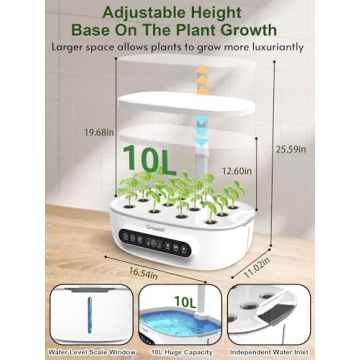 Growell Hydroponics Growing System 12 Pods - Indoor Herb Garden