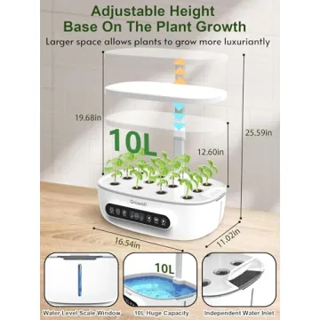 Growell Hydroponics Growing System 12 Pods - Indoor Herb Garden