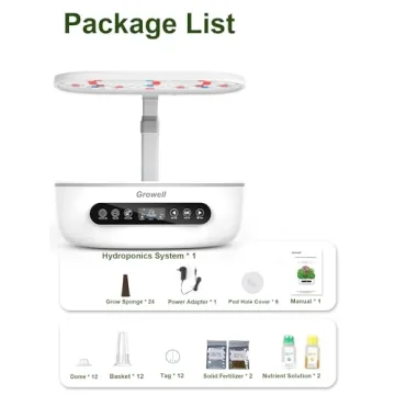 Growell Hydroponics Growing System 12 Pods - Indoor Herb Garden