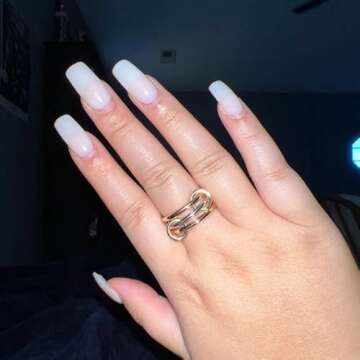 MQV Two Tone Linked Rings - Durable Stacking Jewelry