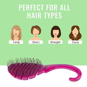 Wet Brush Shower Flex Hair Brush, Pink, 1 Count