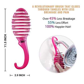 Wet Brush Shower Flex Hair Brush, Pink, 1 Count