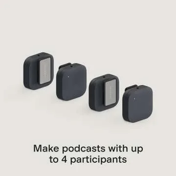 Nomono Sound Capsule – Portable Podcast Kit with Software – 4X HD Microphones for Studio Quality, Charging Case – Equipment Bundle with Premium Design – Made in Norway