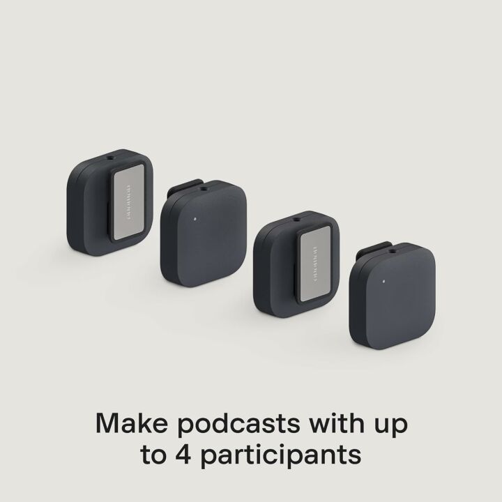Nomono Sound Capsule – Portable Podcast Kit with Software – 4X HD Microphones for Studio Quality, Charging Case – Equipment Bundle with Premium Design – Made in Norway