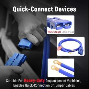 TOPDC 30FT Heavy Duty Jumper Cables for Car SUV Truck