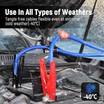 TOPDC 30FT Heavy Duty Jumper Cables for Car SUV Truck