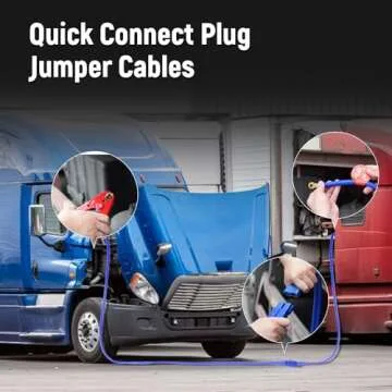 TOPDC 30FT Heavy Duty Jumper Cables for Car SUV Truck