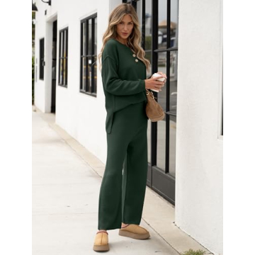 Buy ANRABESS Women Oversized Waffle Knit Sweater Set