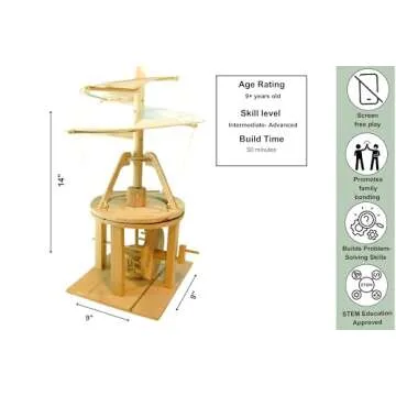 Pathfinders STEM Kit - Da Vinci Helicopter Model