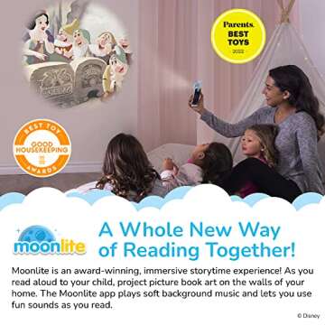 Moonlite Mini Projector with 5 Disney Stories for Kids
