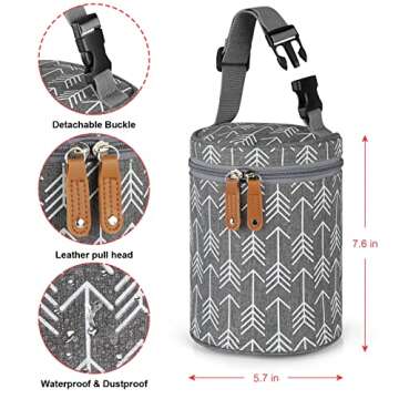 Accmor Breastmilk Cooler Bag, Insulated Baby Bottle Cooler Tote Bags, Baby Bottle Warmer Cooler Bag, Baby Bottle Bag Great for Nursing Mom Daycare