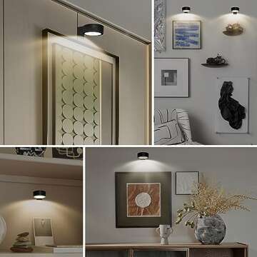 Battery Operated Picture Light - 3 Modes & Dimming