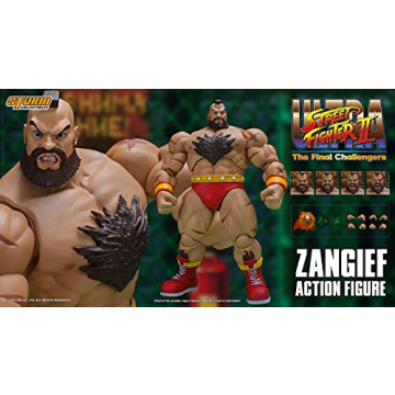 Storm Collectibles - Ultimate Street Fighter II: The Final Challenger - Zangief, Action Figure, STM87180 Red