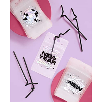 xo, Fetti New Year’s Eve Party Drink Pouches - 15 pcs