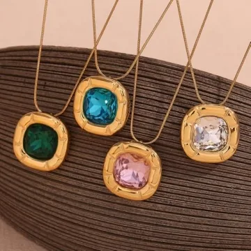 Elegant ZIRPEARA 18K Gold Plated Jewelry Set for Women