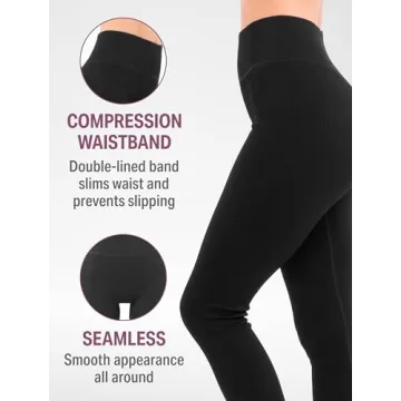 SATINA High Waisted Full Length Leggings for Women