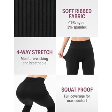 SATINA High Waisted Full Length Leggings for Women