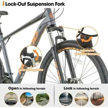 HILAND 27.5" Mountain Bike with 21 Speeds & Disc Brakes