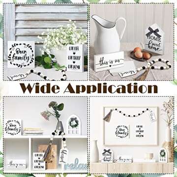 Farmhouse Tiered Tray Decor Bundle - 6 Rustic Pieces