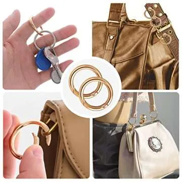 Shop Yolev 16PCS Spring O Rings Crafting Carabiners
