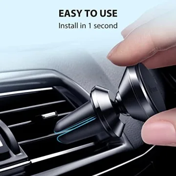 VICSEED Dainty Magnetic Phone Holder for Car - Strong Power Integrated Cast-Iron Vent Phone Magnet for Car Phone Mount 360° Rotation Fit for All Cell Phones, Cases