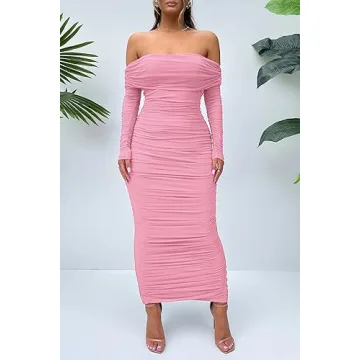 Elegant Off Shoulder Maxi Dress for Any Occasion