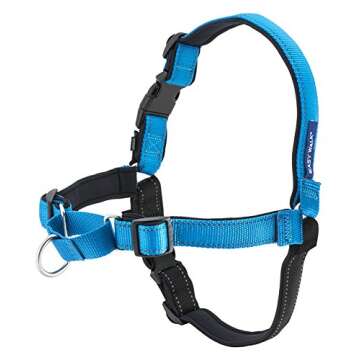 PetSafe Easy Walk Deluxe Dog Harness, No Pull Dog Harness – Perfect for Leash & Harness Training – Stops Pets from Pulling and Choking on Walks – Small, Ocean